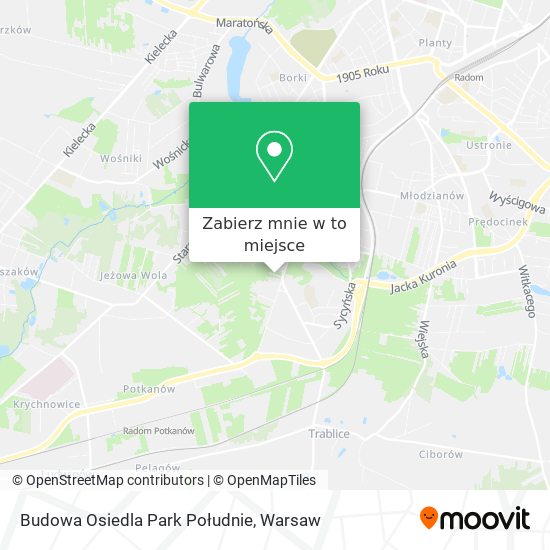 Mapa Budowa Osiedla Park Południe