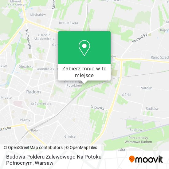 Mapa Budowa Polderu Zalewowego Na Potoku Północnym