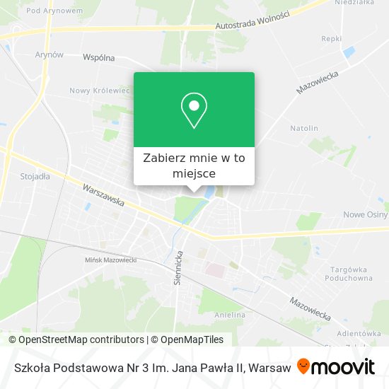 Mapa Szkoła Podstawowa Nr 3 Im. Jana Pawła II