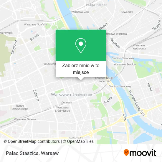 Mapa Pałac Staszica