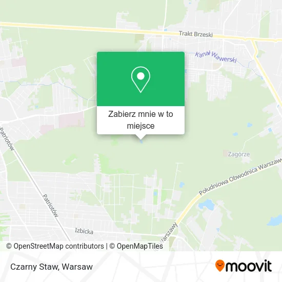 Mapa Czarny Staw