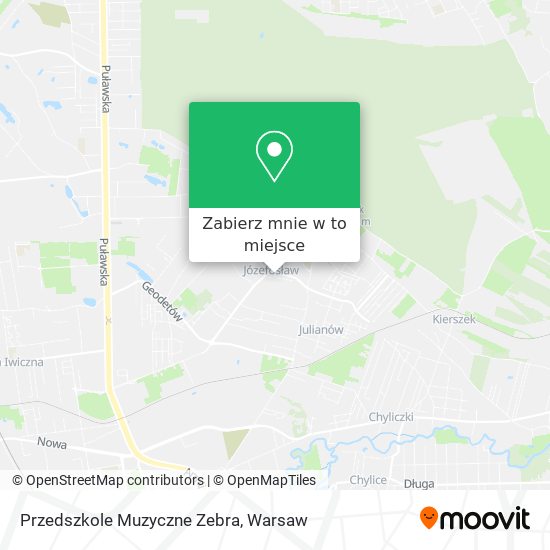 Mapa Przedszkole Muzyczne Zebra