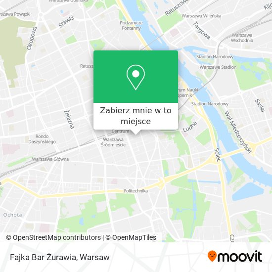 Mapa Fajka Bar Żurawia