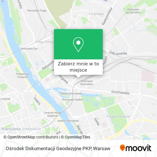 Mapa Ośrodek Dokumentacji Geodezyjne PKP