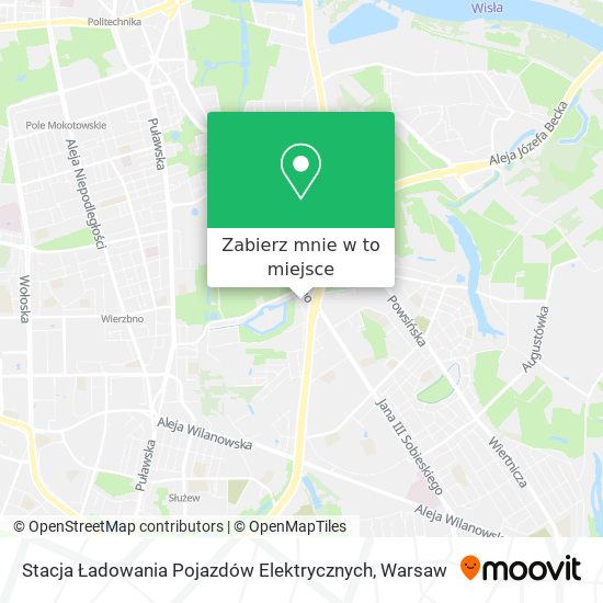 Mapa Stacja Ładowania Pojazdów Elektrycznych