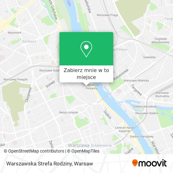 Mapa Warszawska Strefa Rodziny