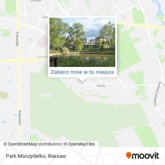 Mapa Park Moczydełko