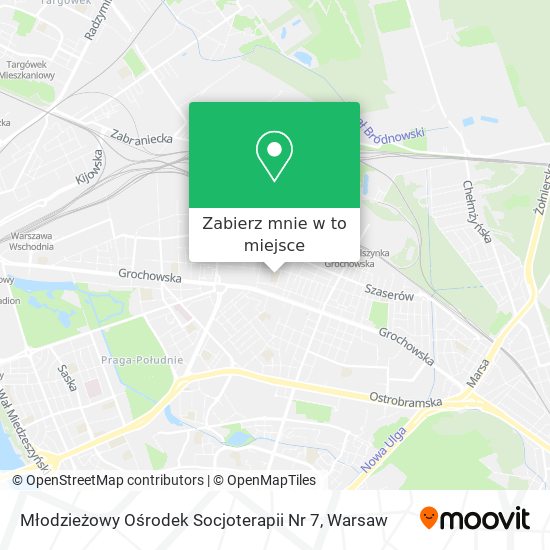 Mapa Młodzieżowy Ośrodek Socjoterapii Nr 7