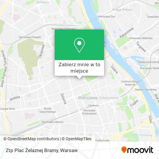 Mapa Ztp Plac Żelaznej Bramy