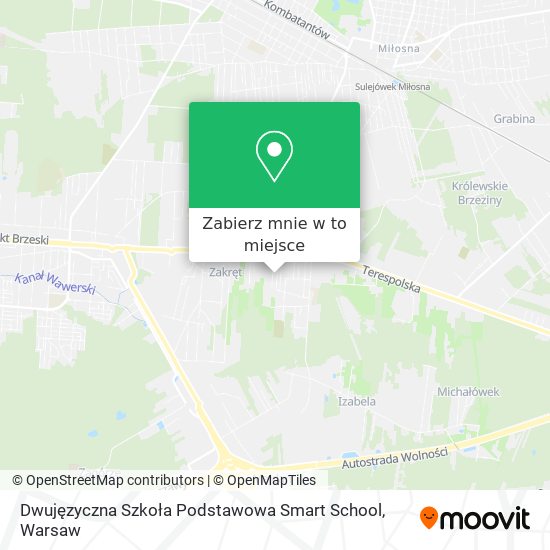 Mapa Dwujęzyczna Szkoła Podstawowa Smart School