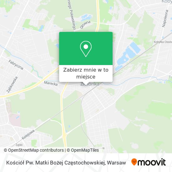 Mapa Kościół Pw. Matki Bożej Częstochowskiej