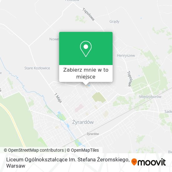 Mapa Liceum Ogólnokształcące Im. Stefana Żeromskiego