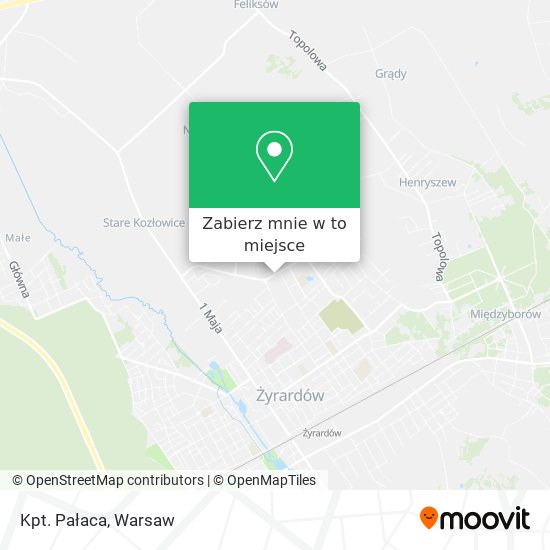 Mapa Kpt. Pałaca