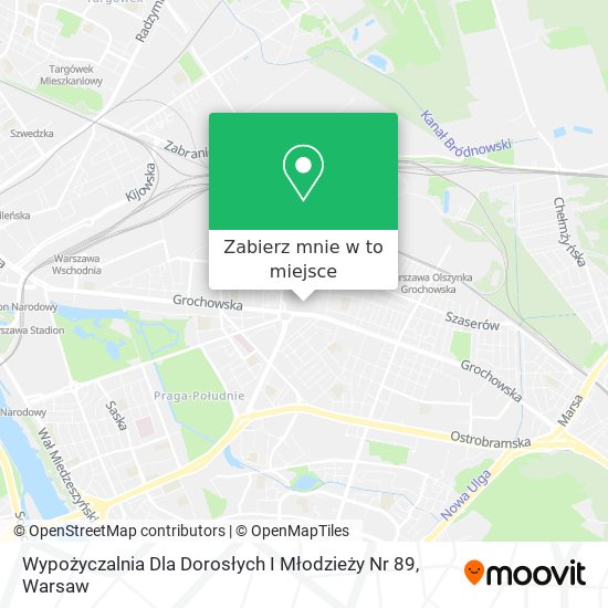 Mapa Wypożyczalnia Dla Dorosłych I Młodzieży Nr 89