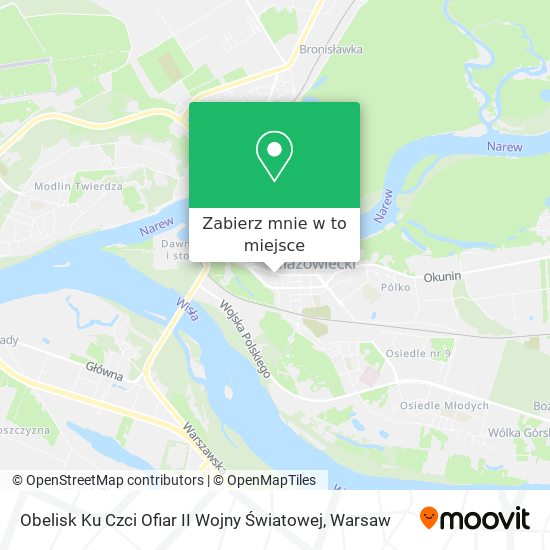 Mapa Obelisk Ku Czci Ofiar II Wojny Światowej