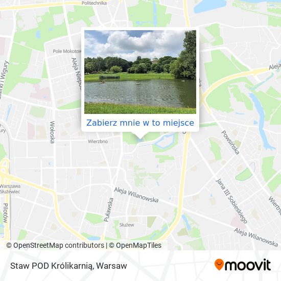 Mapa Staw POD Królikarnią