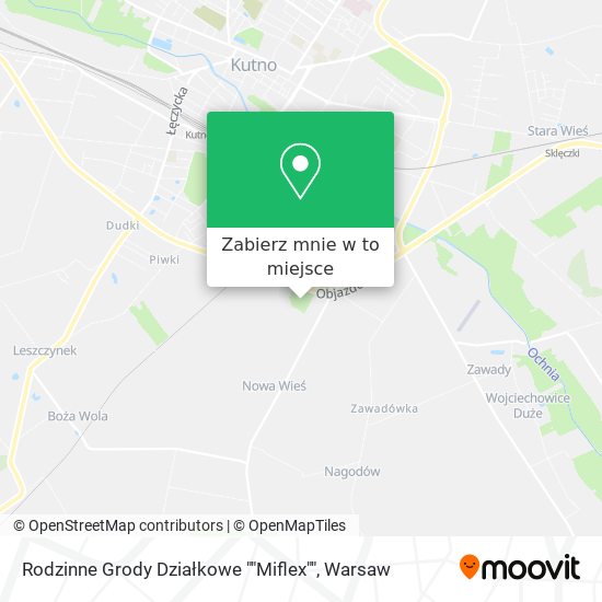 Mapa Rodzinne Grody Działkowe ""Miflex""