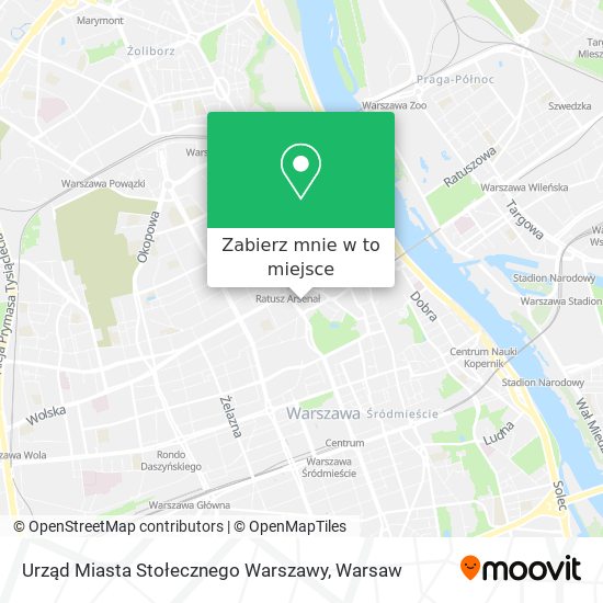 Mapa Urząd Miasta Stołecznego Warszawy