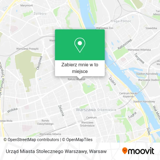 Mapa Urząd Miasta Stołecznego Warszawy