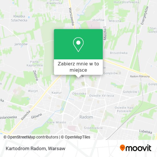 Mapa Kartodrom Radom