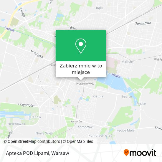 Mapa Apteka POD Lipami