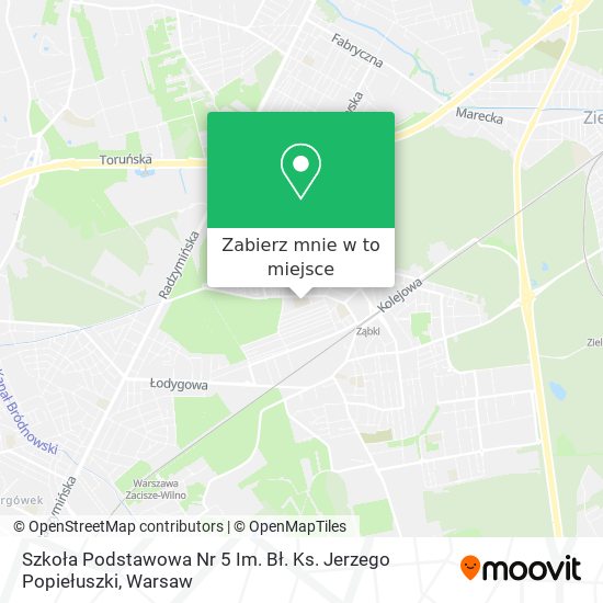 Mapa Szkoła Podstawowa Nr 5 Im. Bł. Ks. Jerzego Popiełuszki