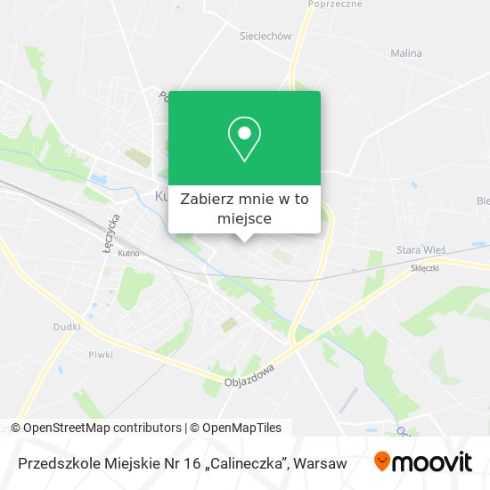 Mapa Przedszkole Miejskie Nr 16 „Calineczka”