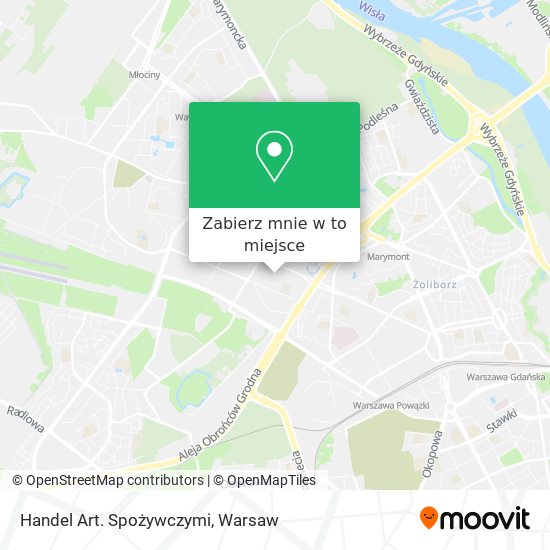 Mapa Handel Art. Spożywczymi