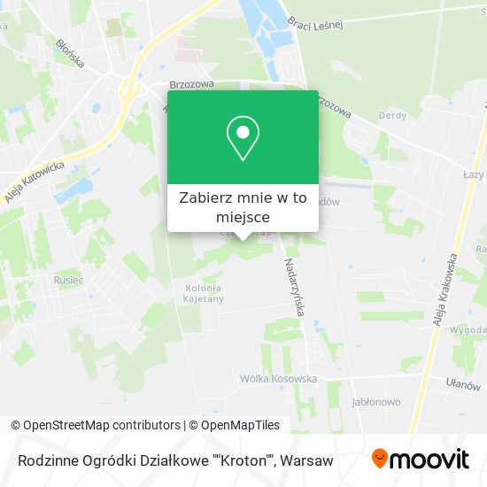 Mapa Rodzinne Ogródki Działkowe ""Kroton""