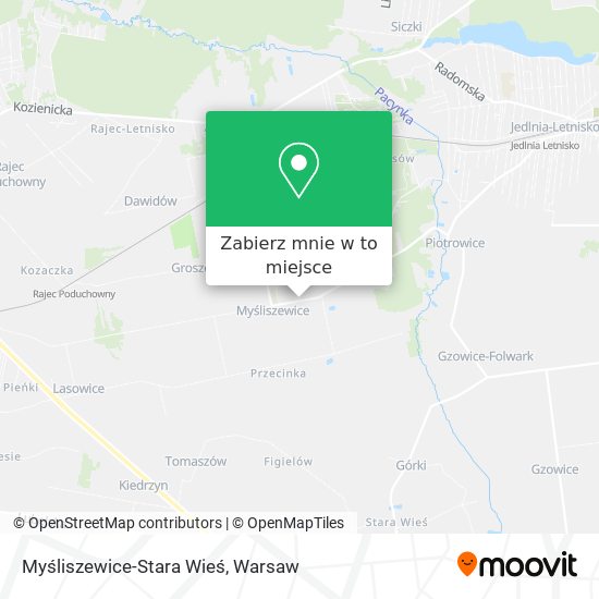 Mapa Myśliszewice-Stara Wieś