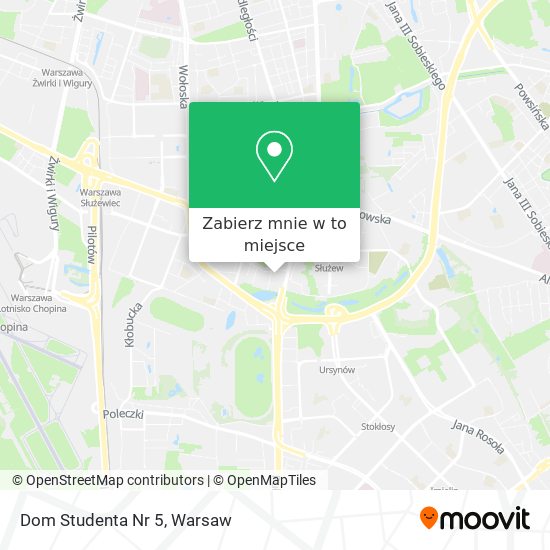 Mapa Dom Studenta Nr 5