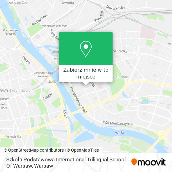 Mapa Szkoła Podstawowa International Trilingual School Of Warsaw