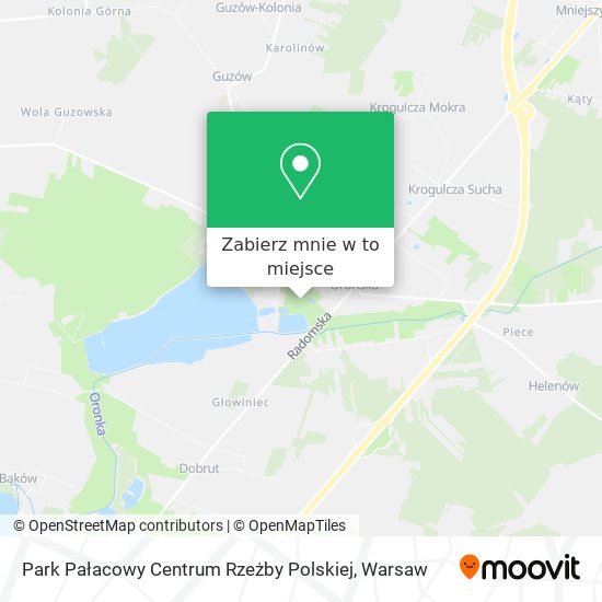 Mapa Park Pałacowy Centrum Rzeżby Polskiej