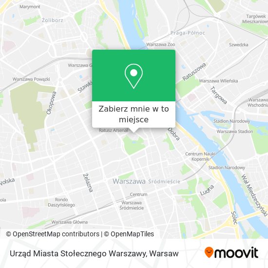 Mapa Urząd Miasta Stołecznego Warszawy