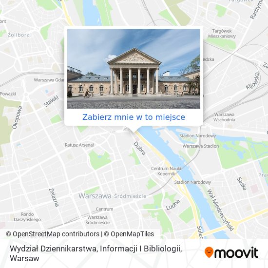 Mapa Wydział Dziennikarstwa, Informacji I Bibliologii