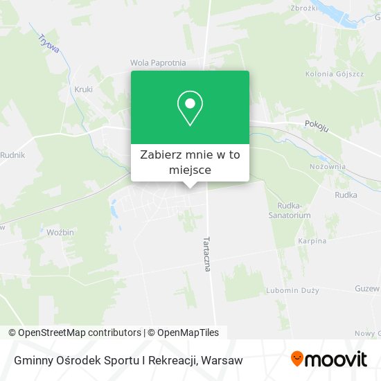 Mapa Gminny Ośrodek Sportu I Rekreacji