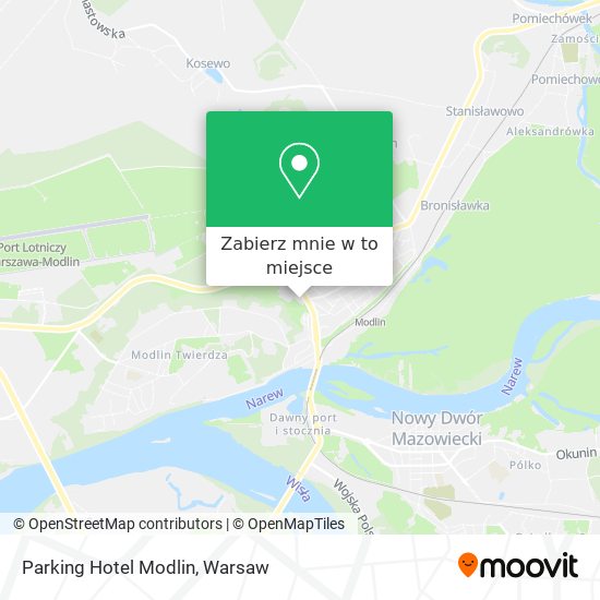 Mapa Parking Hotel Modlin