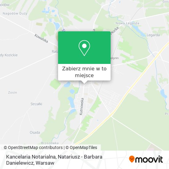 Mapa Kancelaria Notarialna, Natariusz - Barbara Danielewicz