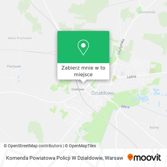 Mapa Komenda Powiatowa Policji W Działdowie