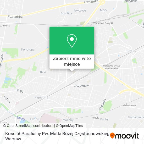 Mapa Kościół Parafialny Pw. Matki Bożej Częstochowskiej