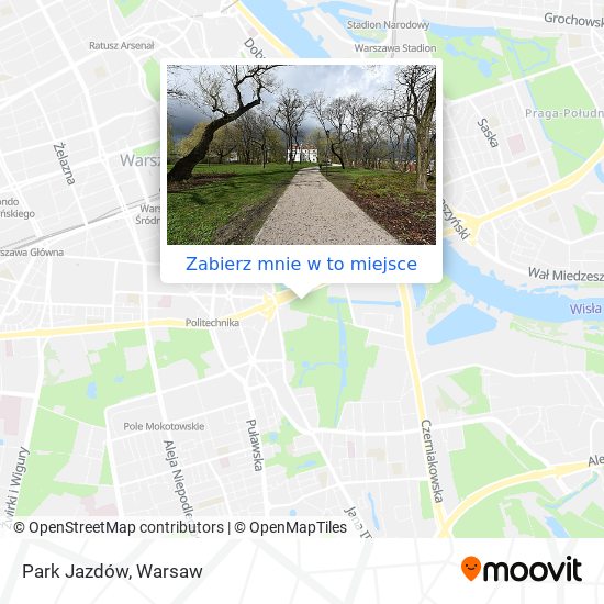 Mapa Park Jazdów