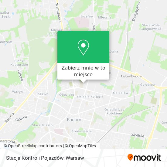 Mapa Stacja Kontroli Pojazdów