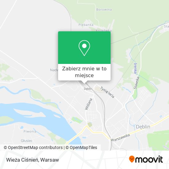 Mapa Wieża Ciśnień