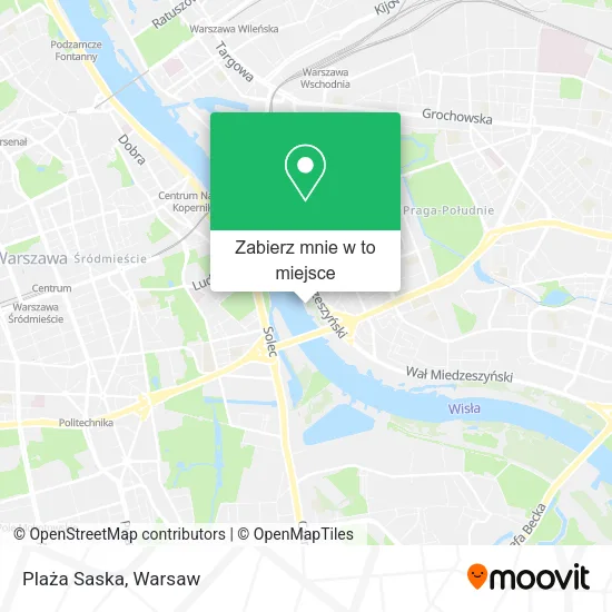 Mapa Plaża Saska