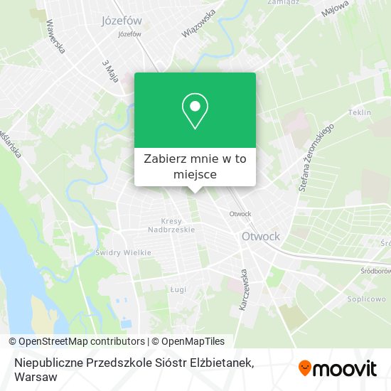 Mapa Niepubliczne Przedszkole Sióstr Elżbietanek