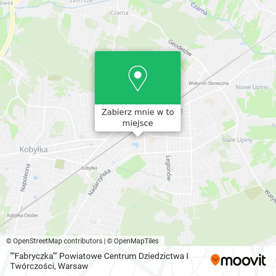 Mapa ""Fabryczka"" Powiatowe Centrum Dziedzictwa I Twórczości