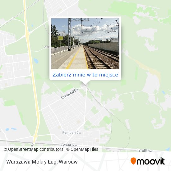 Mapa Warszawa Mokry Ług