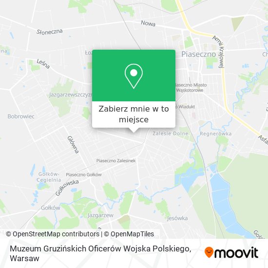 Mapa Muzeum Gruzińskich Oficerów Wojska Polskiego