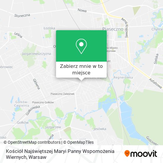 Mapa Kościół Najświętszej Maryi Panny Wspomożenia Wiernych