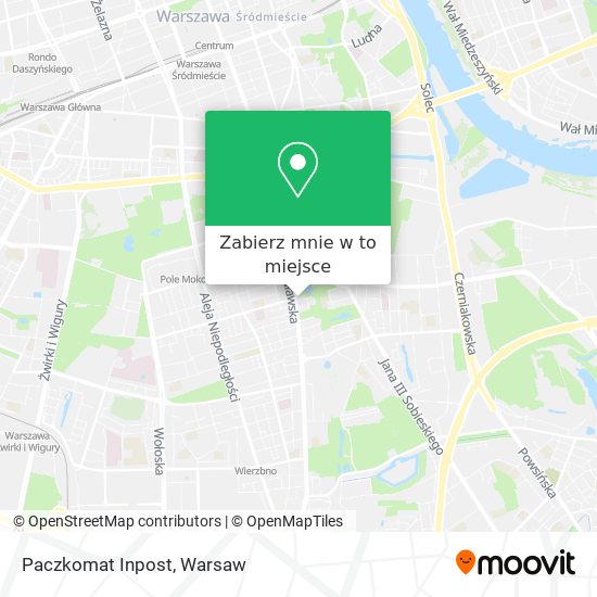 Mapa Paczkomat Inpost